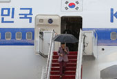 President Park arrives in Washington