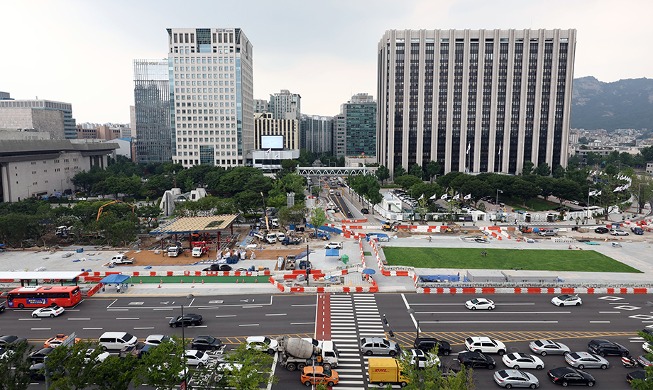 Gwanghwamun Square ahead of grand reopening