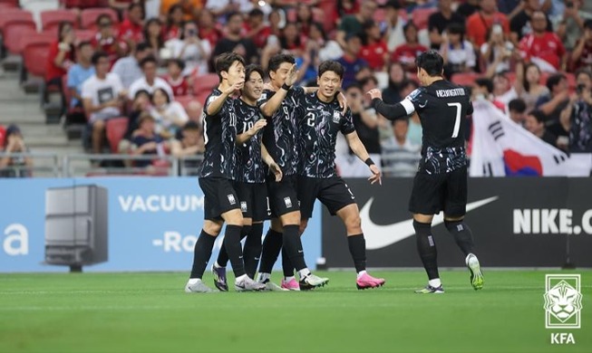 Korea makes final WC qualifiers with 7-0 win over Singapore